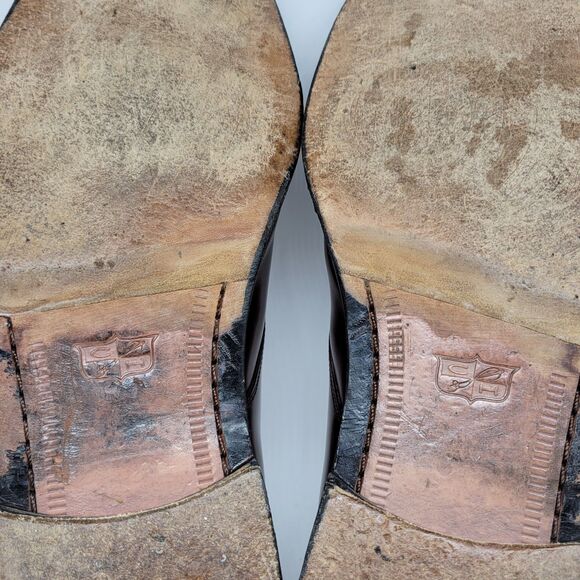 Cole Haan "Calhoun" Mens Brown Leather Split Toe Derbys Size US 12 D Made India - Picture 16 of 16